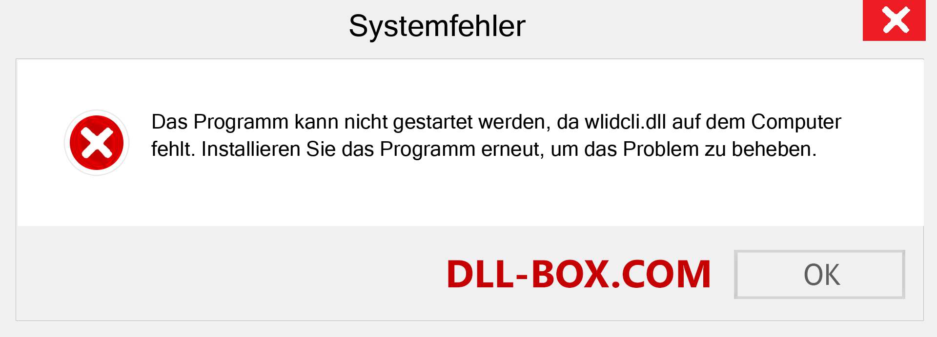 wlidcli.dll-Datei fehlt?. Download für Windows 7, 8, 10 - Fix wlidcli dll Missing Error unter Windows, Fotos, Bildern